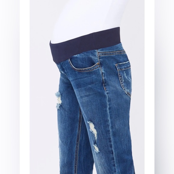 Ripe Baxter Boyfriend Maternity Jeans - Picture 2 of 6